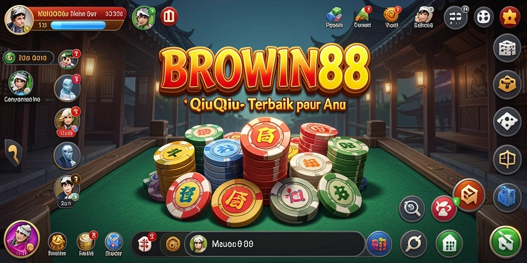 Tampilan gameplay QiuQiu yang seru dan menantang.