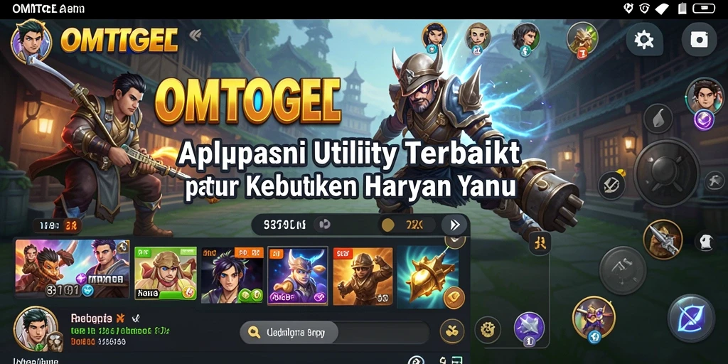 Tampilan antarmuka aplikasi OMTOGEL yang sederhana dan mudah digunakan.