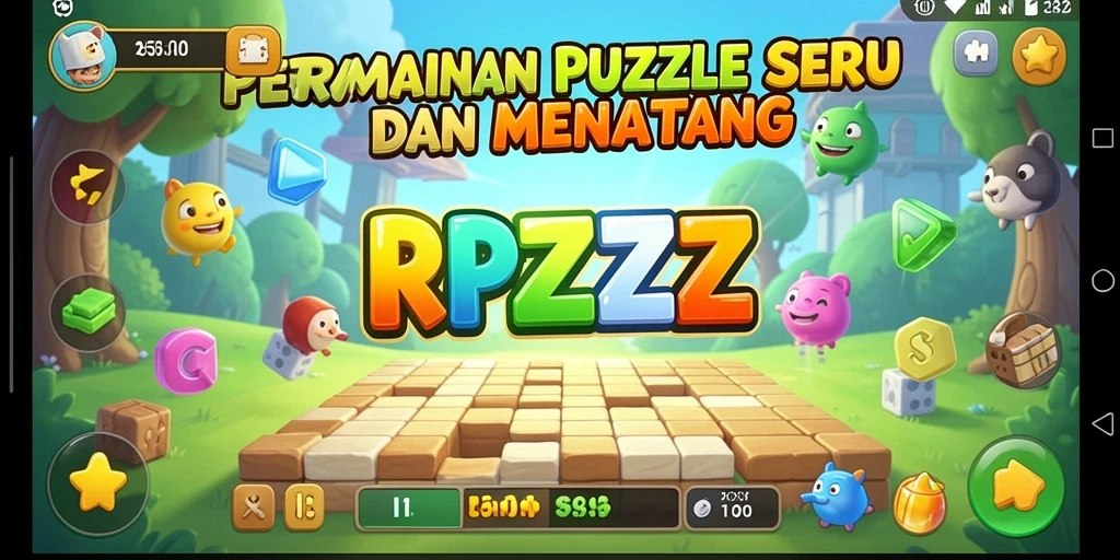 Tampilan gameplay RPZZZ yang menarik dengan teka-teki yang menantang.