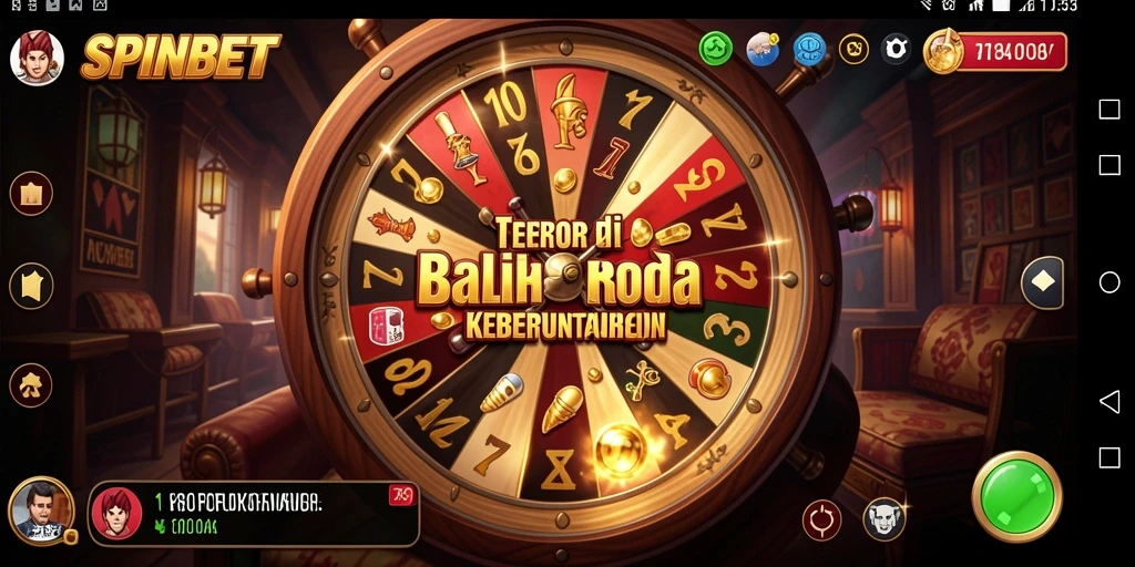 Screenshot gameplay SPINBET dengan suasana mencekam dan elemen horor.