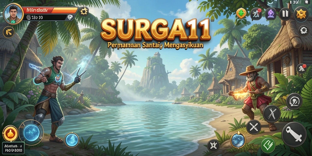 Screenshot gameplay <strong>SURGA11</strong> memperlihatkan keseruan bermain yang penuh warna.