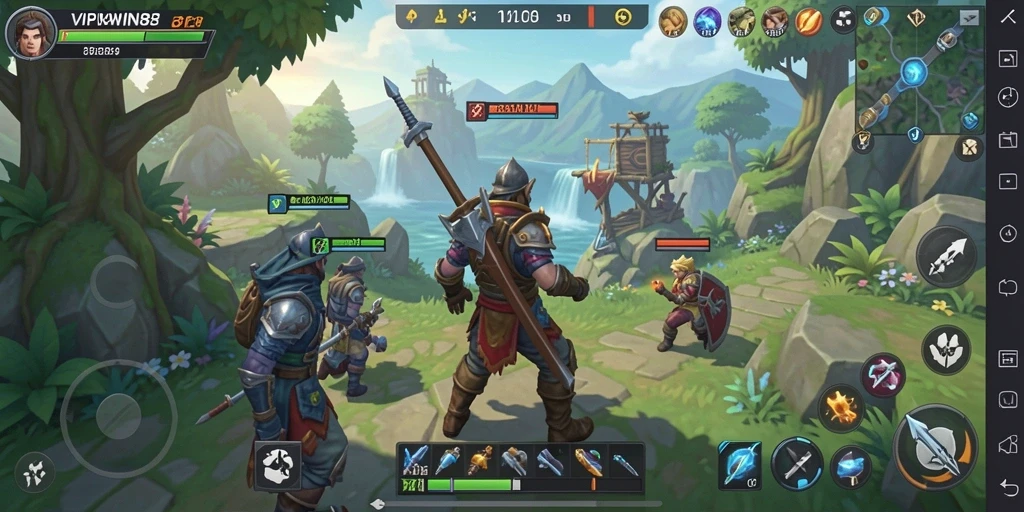 Tampilan gameplay VIPWIN88 di dunia terbuka yang memukau.