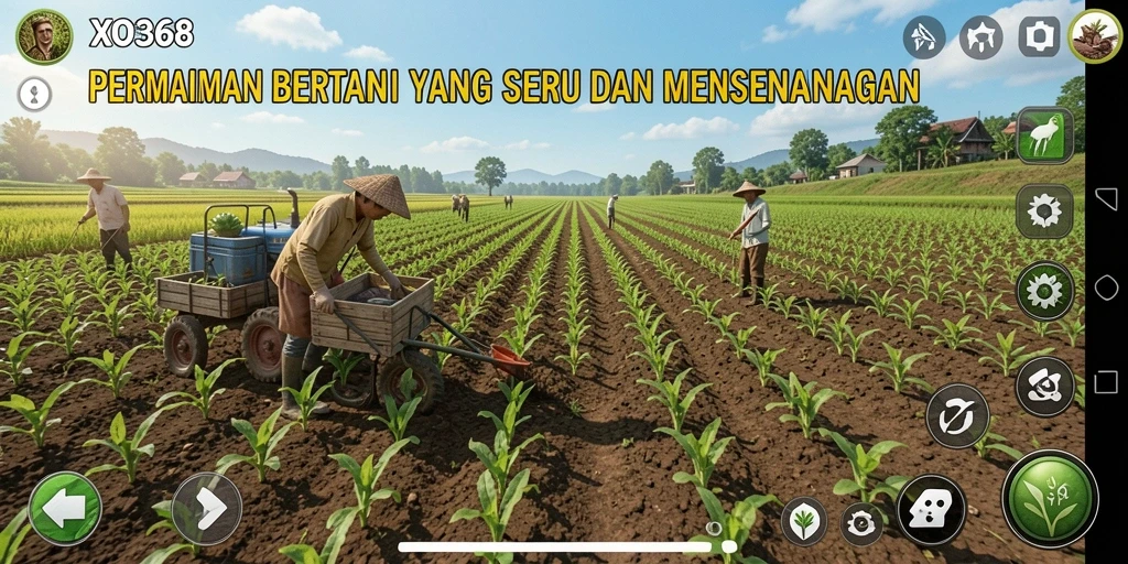 Gameplay bertani yang interaktif dan menyenangkan di XO368.